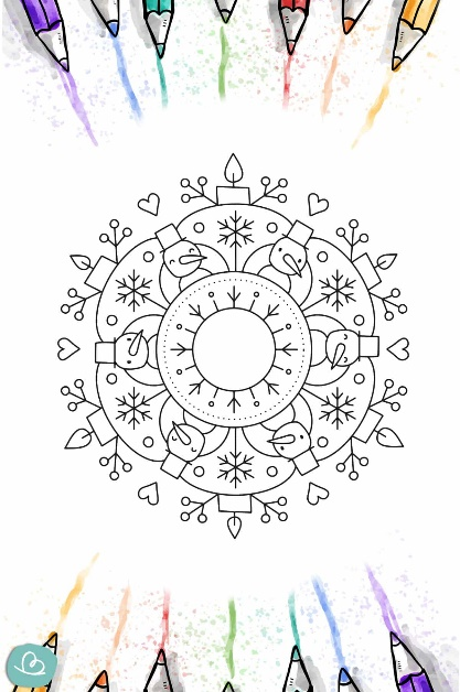 Mandala: Adventskranz