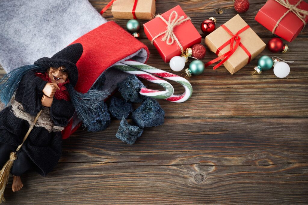 Gutmütige Weihnachtshexe